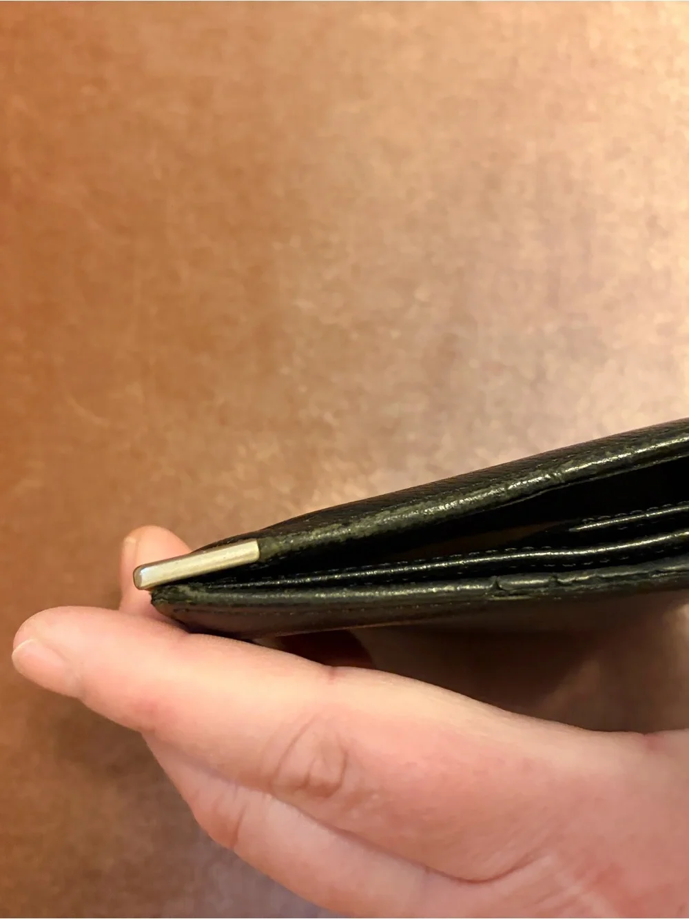 Vintage YSL Yves Saint Laurent Black Leather Men's Bifold Wallet - As Is / Poor